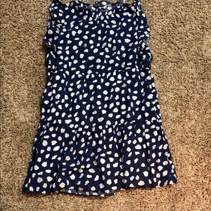 THML Navy Blue Tiered Dress with White Dot Print size XL